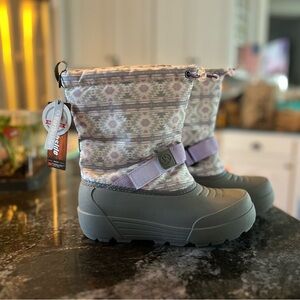 Brand New Kids' Winter Boots - Gray and Purple